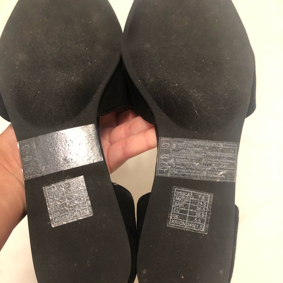 Black Pointy flats 🥿 from Forever 21, size 7.5. - Picture 3 of 8